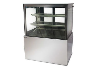Boden-Stellung kühlte Kuchen-Verkaufsmöbel-hohe Feuchtigkeits-Quadrat-Glaskuchen-Schaukasten